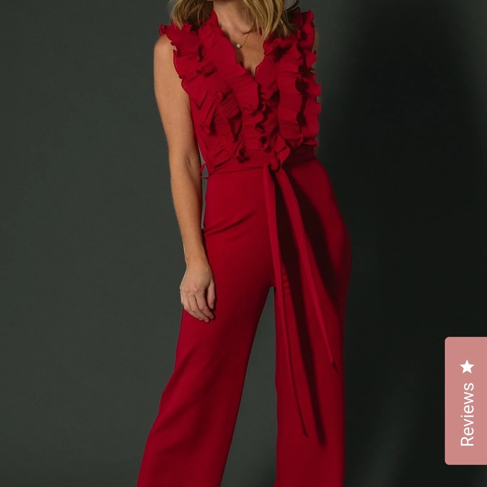 Elegant Red Jumpsuit